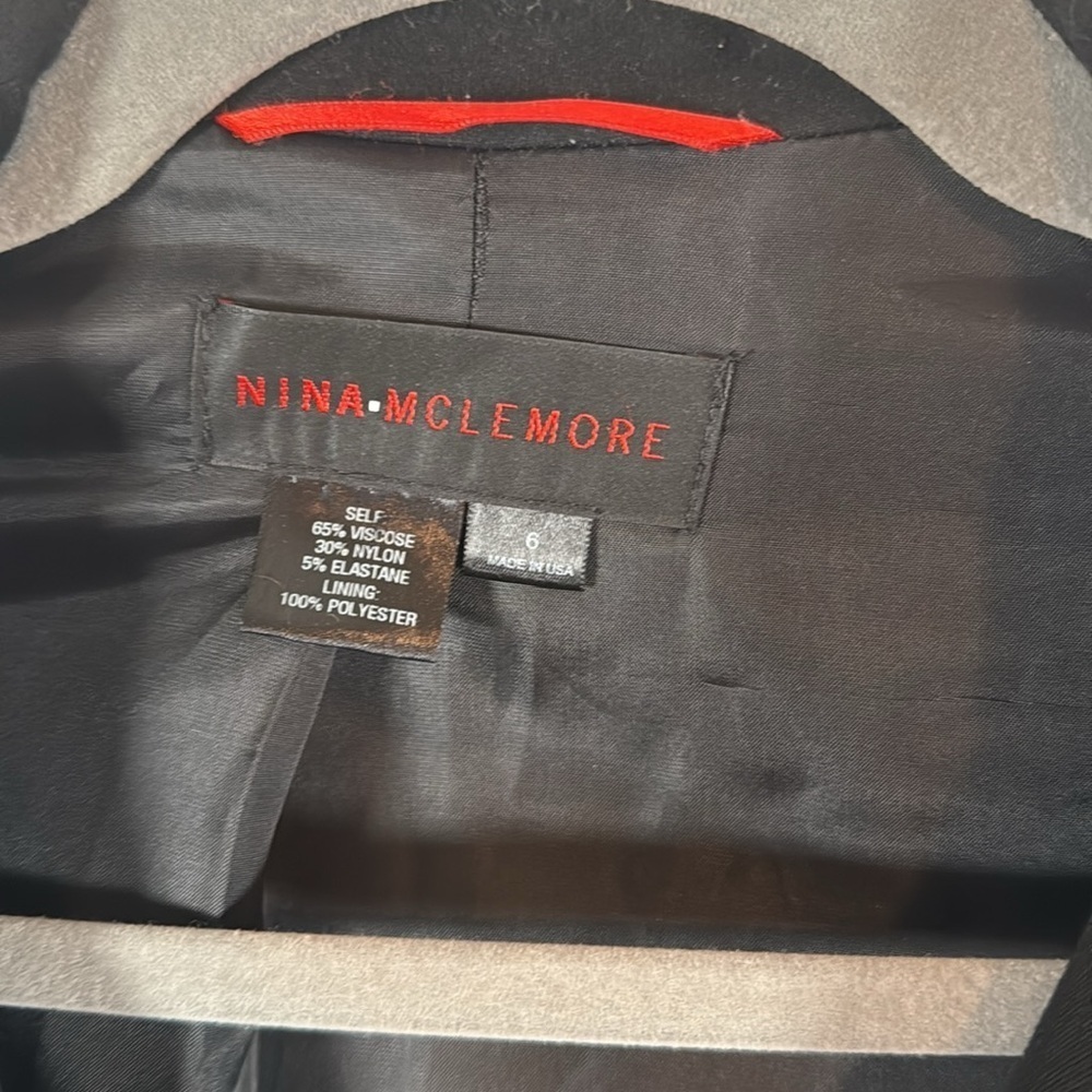 Nina Mclemore Black Single Button Split Cuff Swin… - image 2